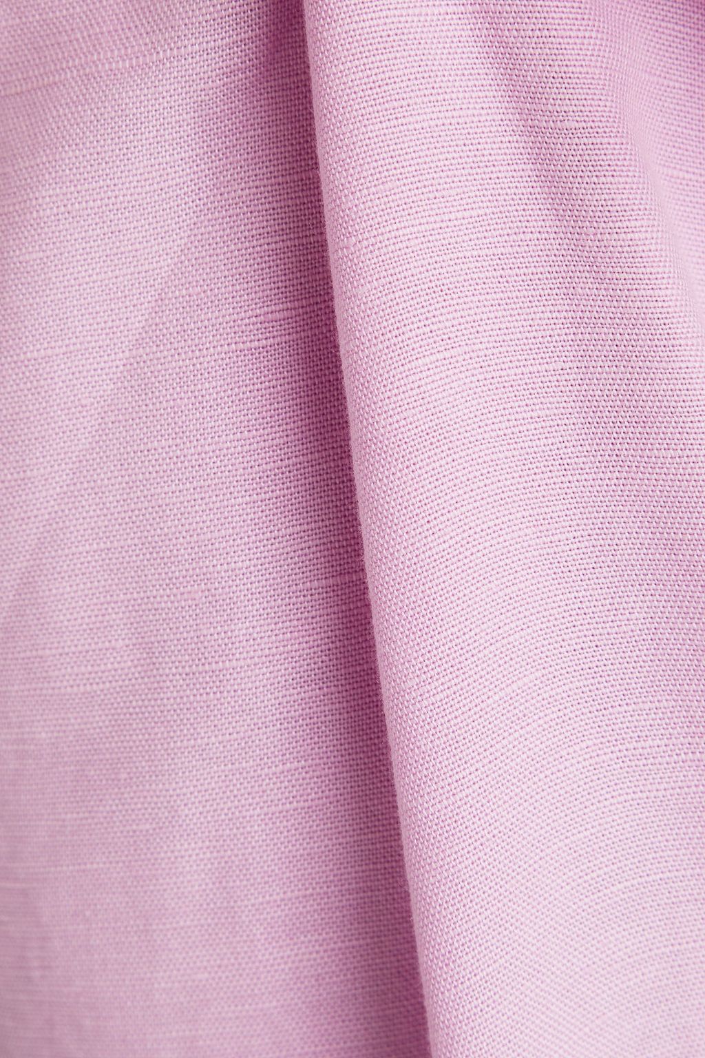 ONIA Linen-blend wide-leg pants