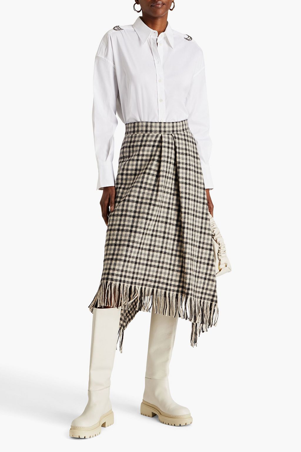 BRUNELLO CUCINELLI Stretch cotton-poplin shirt