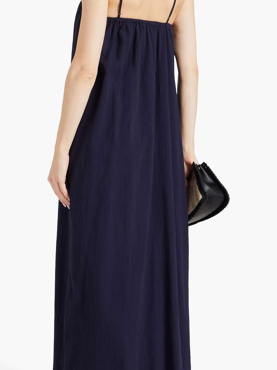 cotton-gauze maxi dress