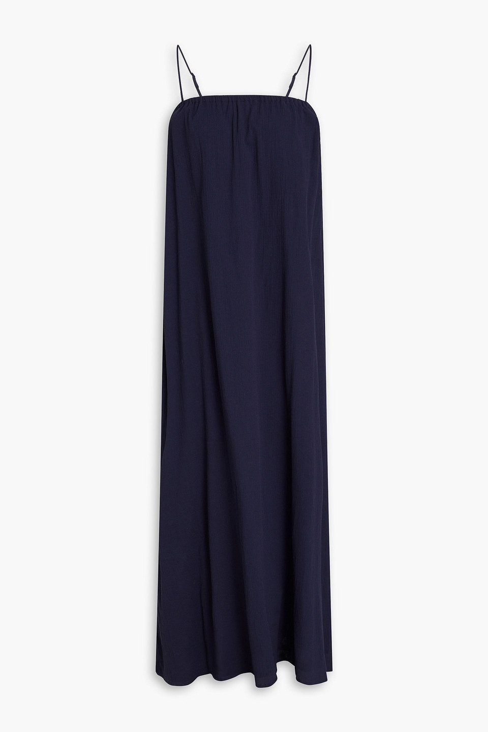 Onia Cotton-gauze Maxi Dress In Navy