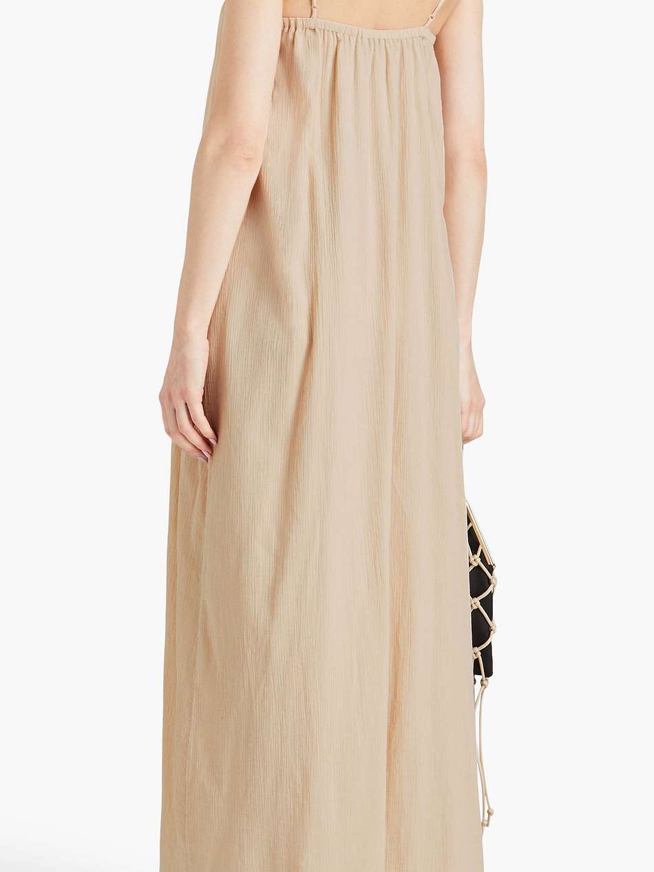 cotton-gauze maxi dress