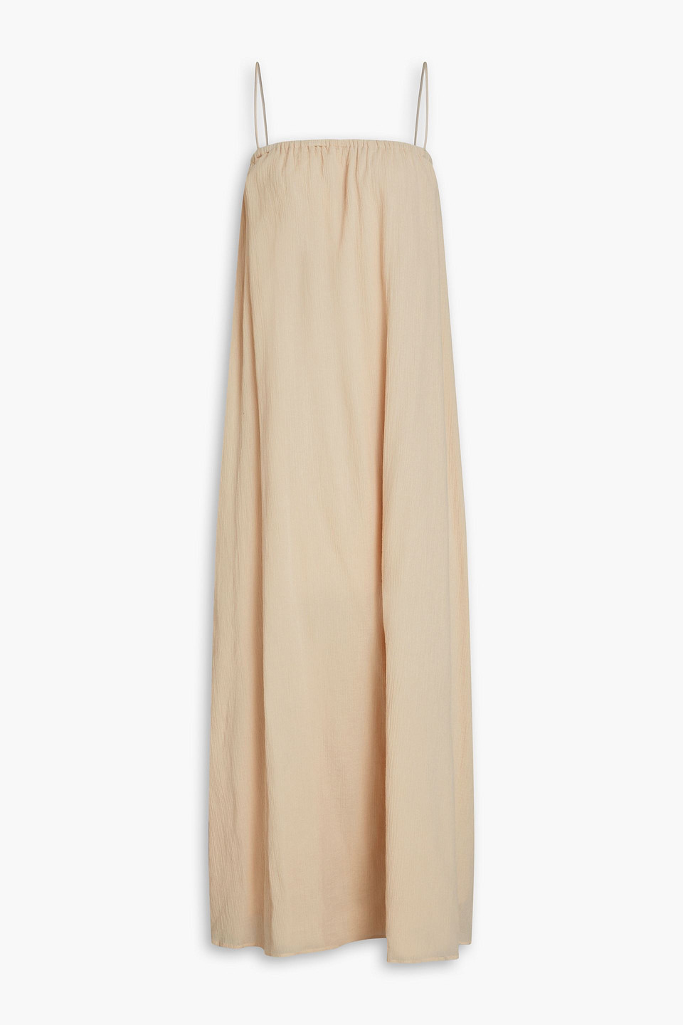 Onia Cotton-gauze Maxi Dress In Beige