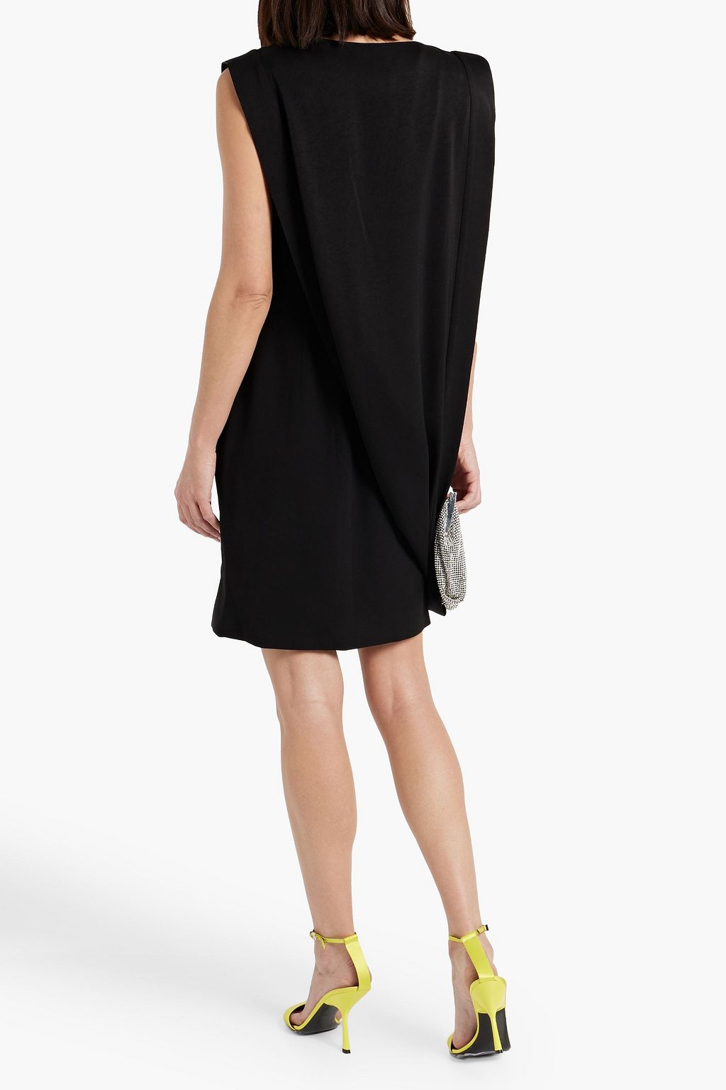 GIVENCHY Draped crepe mini dress