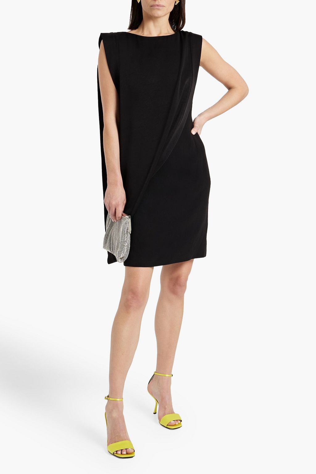 GIVENCHY Draped crepe mini dress