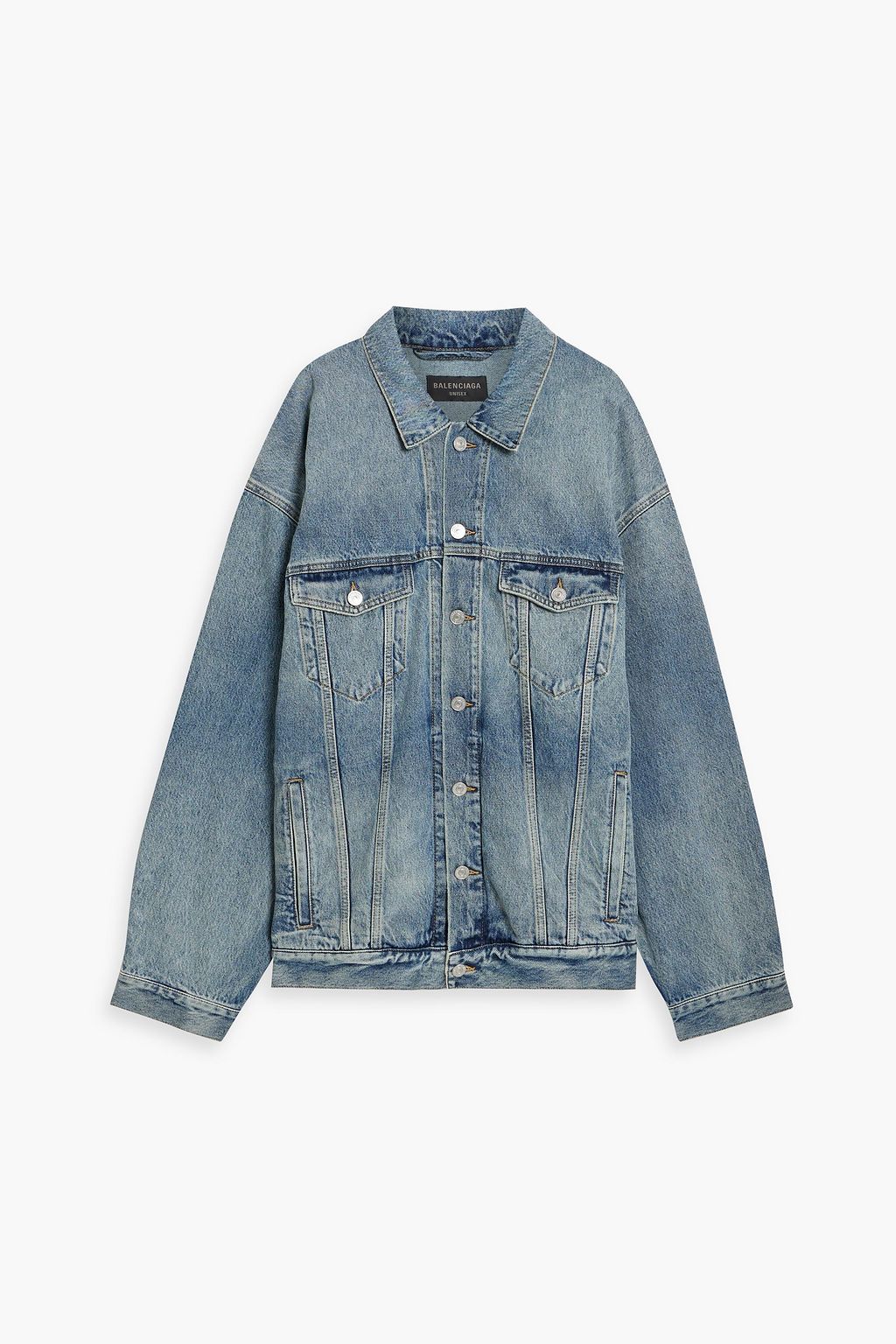 BALENCIAGA Oversized printed denim jacket | THE OUTNET