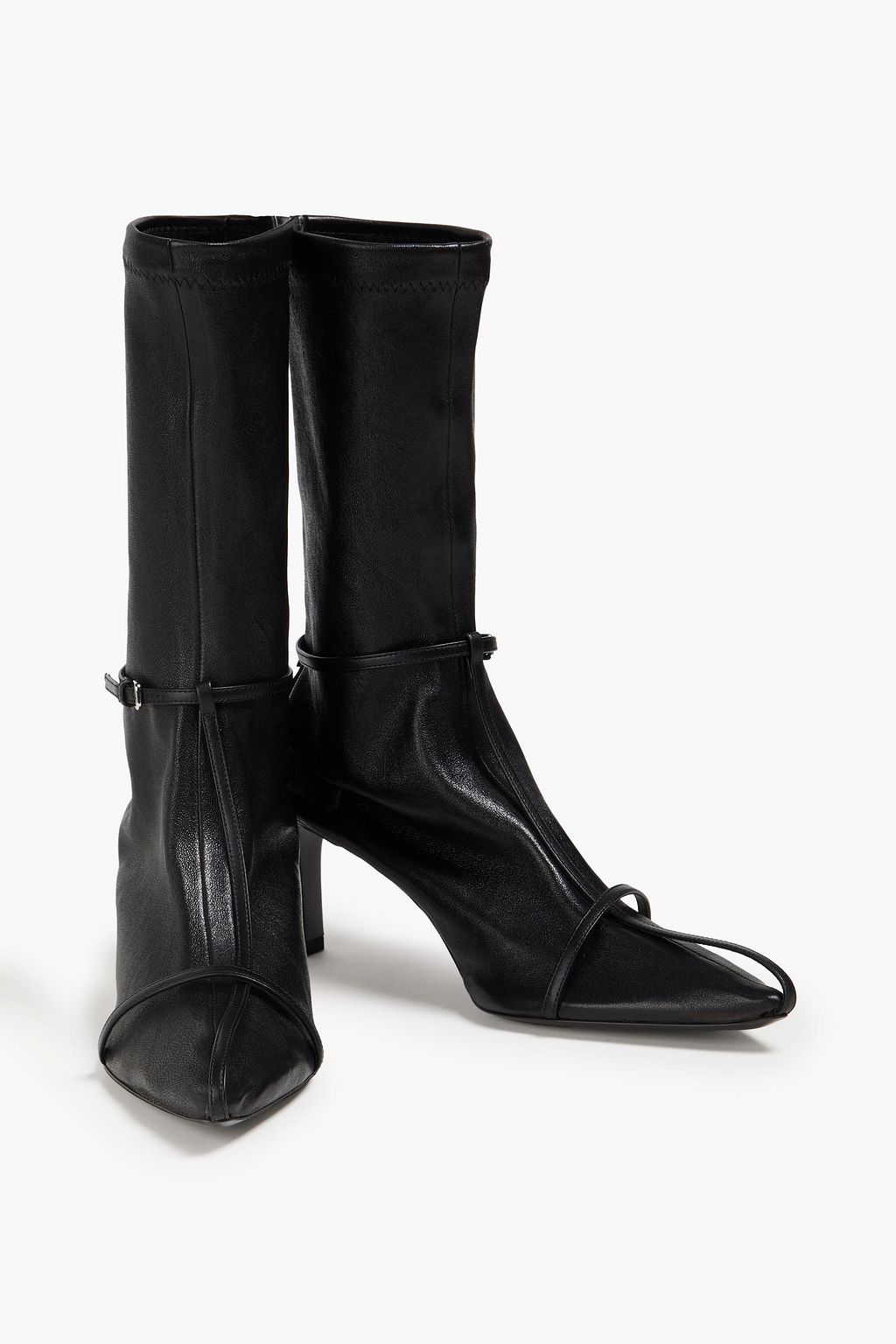 JIL SANDER Leather sock boots
