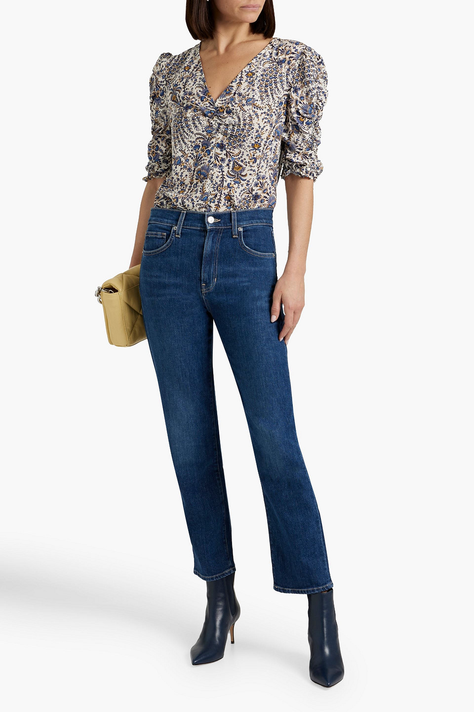 VERONICA BEARD JOEY HIGH-RISE STRAIGHT-LEG JEANS