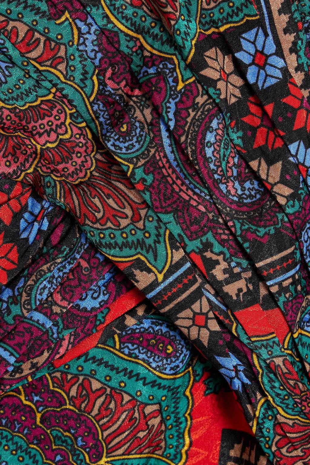 VERONICA BEARD Bellino printed silk-blend jacquard mini dress