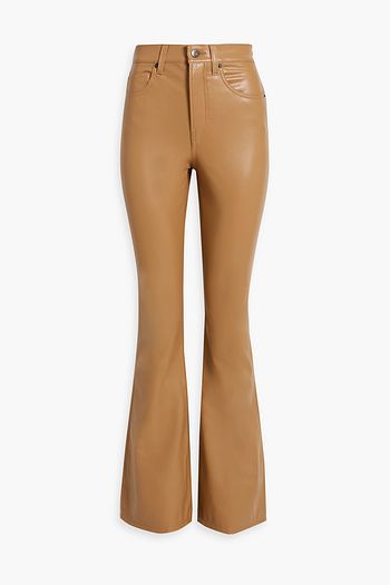 Mina Brown Vegan Leather Pants