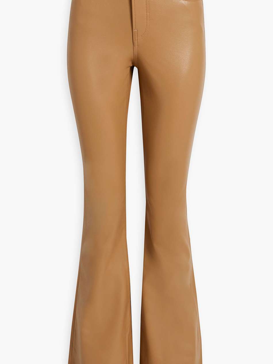 beverly faux leather flared pants