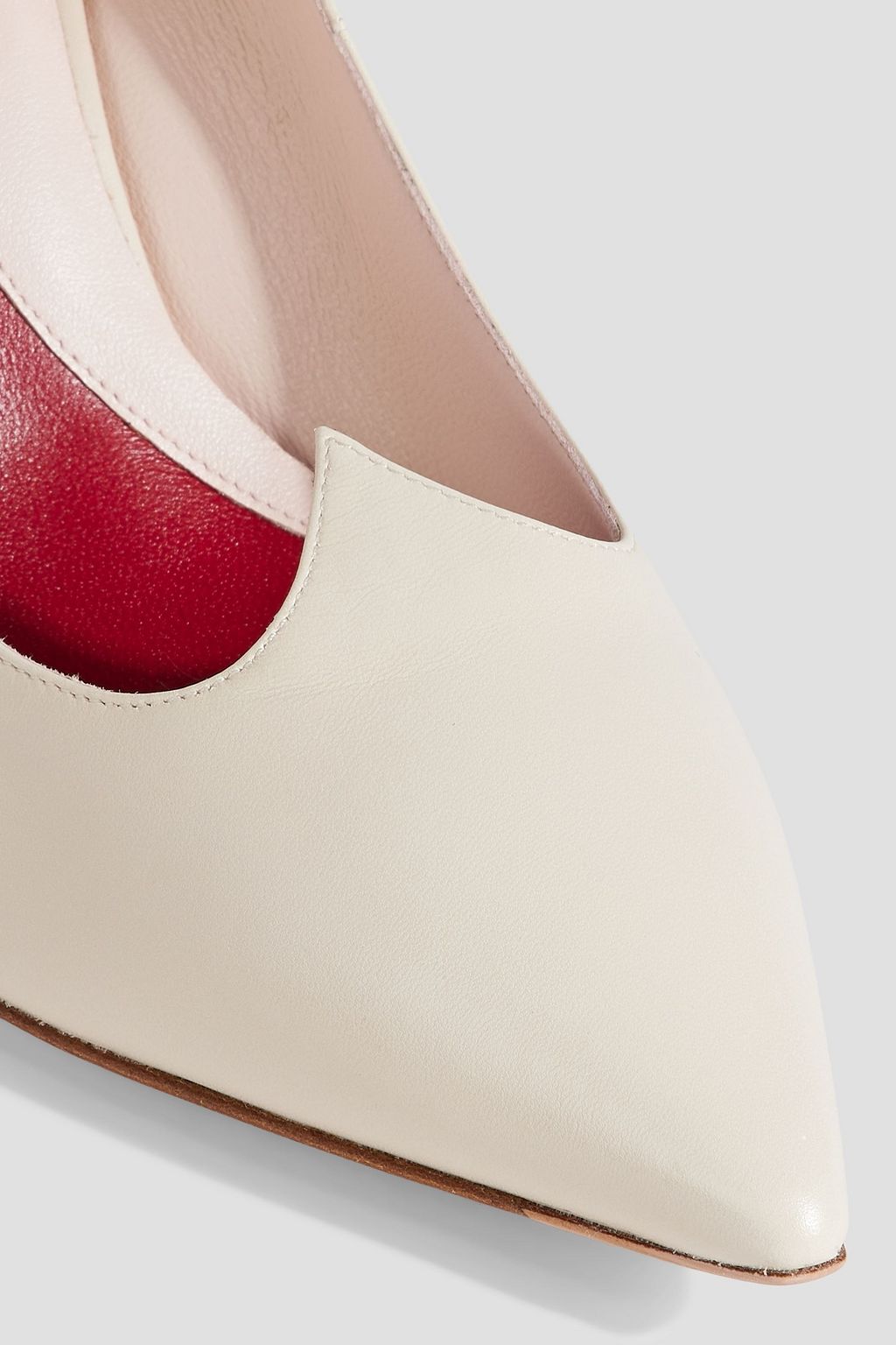 ROGER VIVIER حذاء بامب ’’آي لوف فيفيير’’ مصنوع من الجلد بكعب مقاس 85