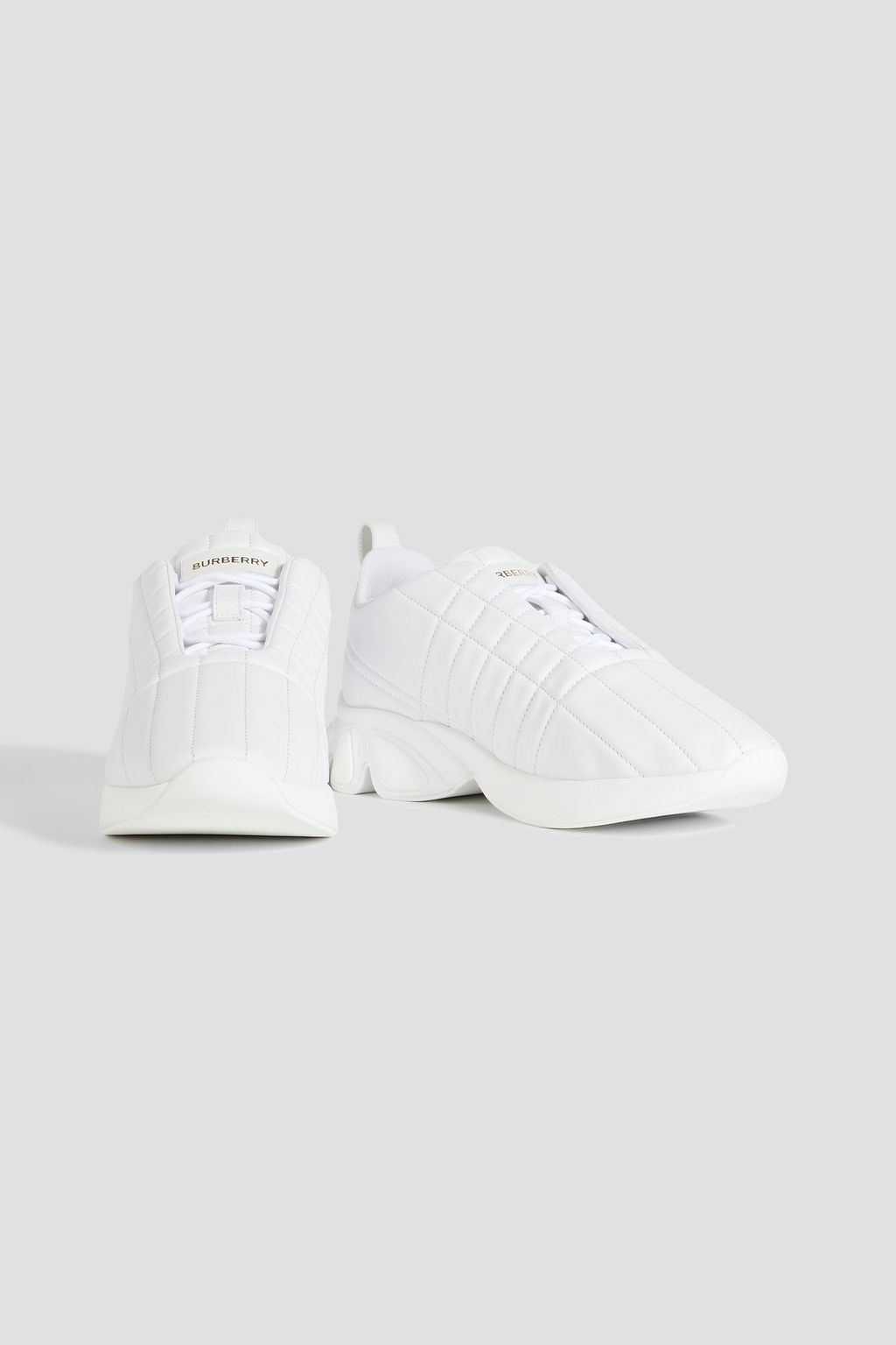 BURBERRY Quilted leather sneakers