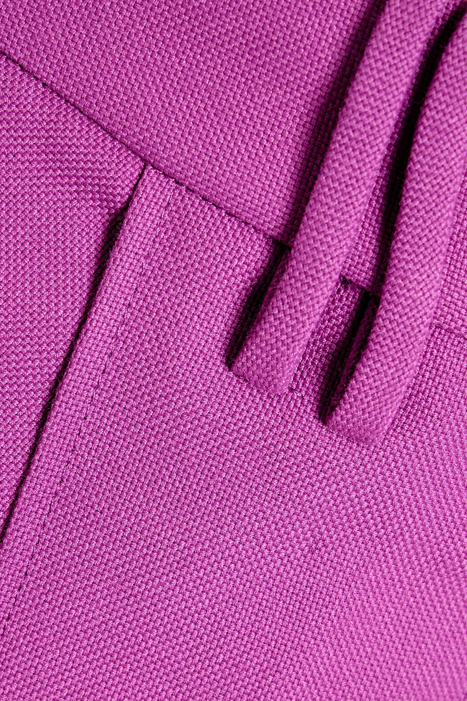 Shop Ganni Woven Tapered Pants In Magenta