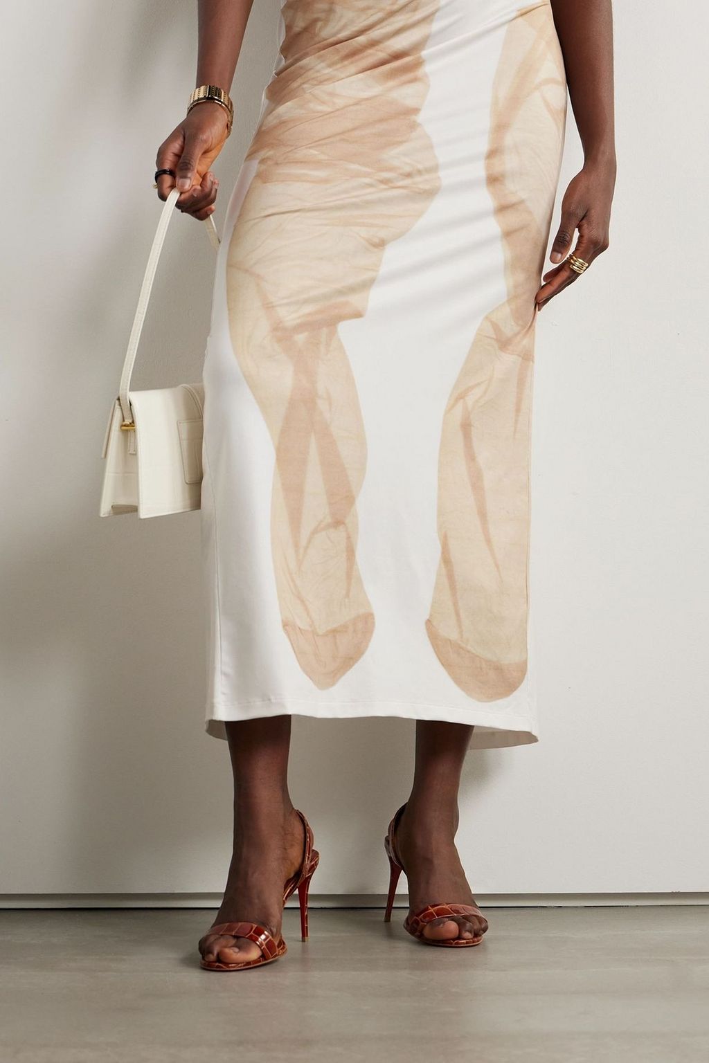 CHRISTIAN LOUBOUTIN O Marylin 85 croc-effect patent-leather slingback sandals