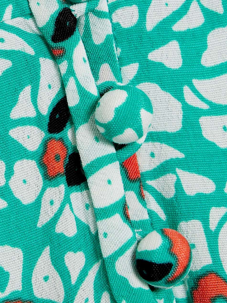 kramer tiered printed crepe midi dress