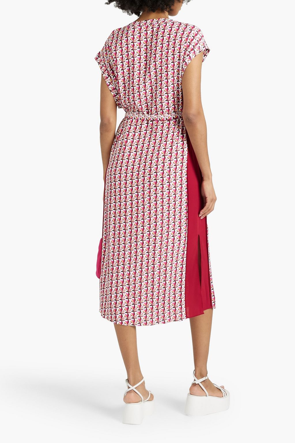 DIANE VON FURSTENBERG 프린트 크레이프 미디 드레스