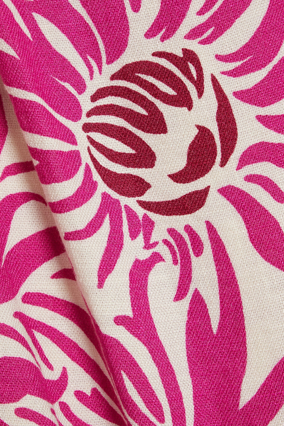 DIANE VON FURSTENBERG DROGO PRINTED CANVAS MAXI DRESS