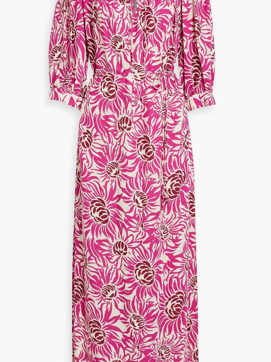 drogo printed canvas maxi dress