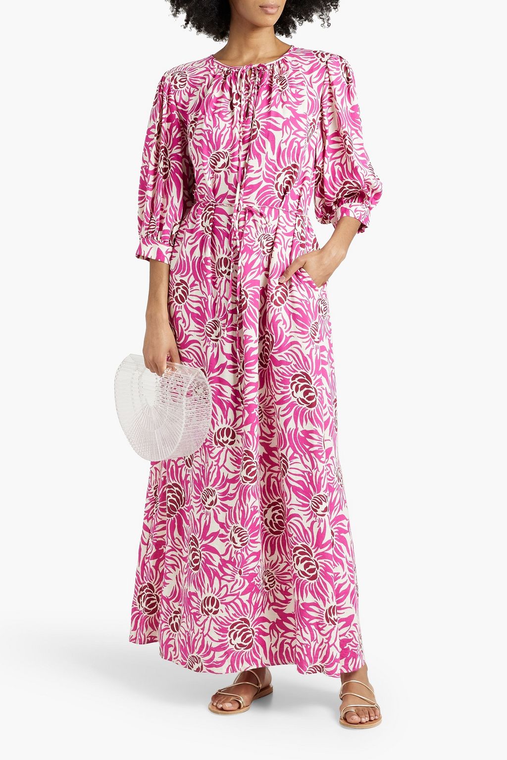 DIANE VON FURSTENBERG Drogo printed canvas maxi dress