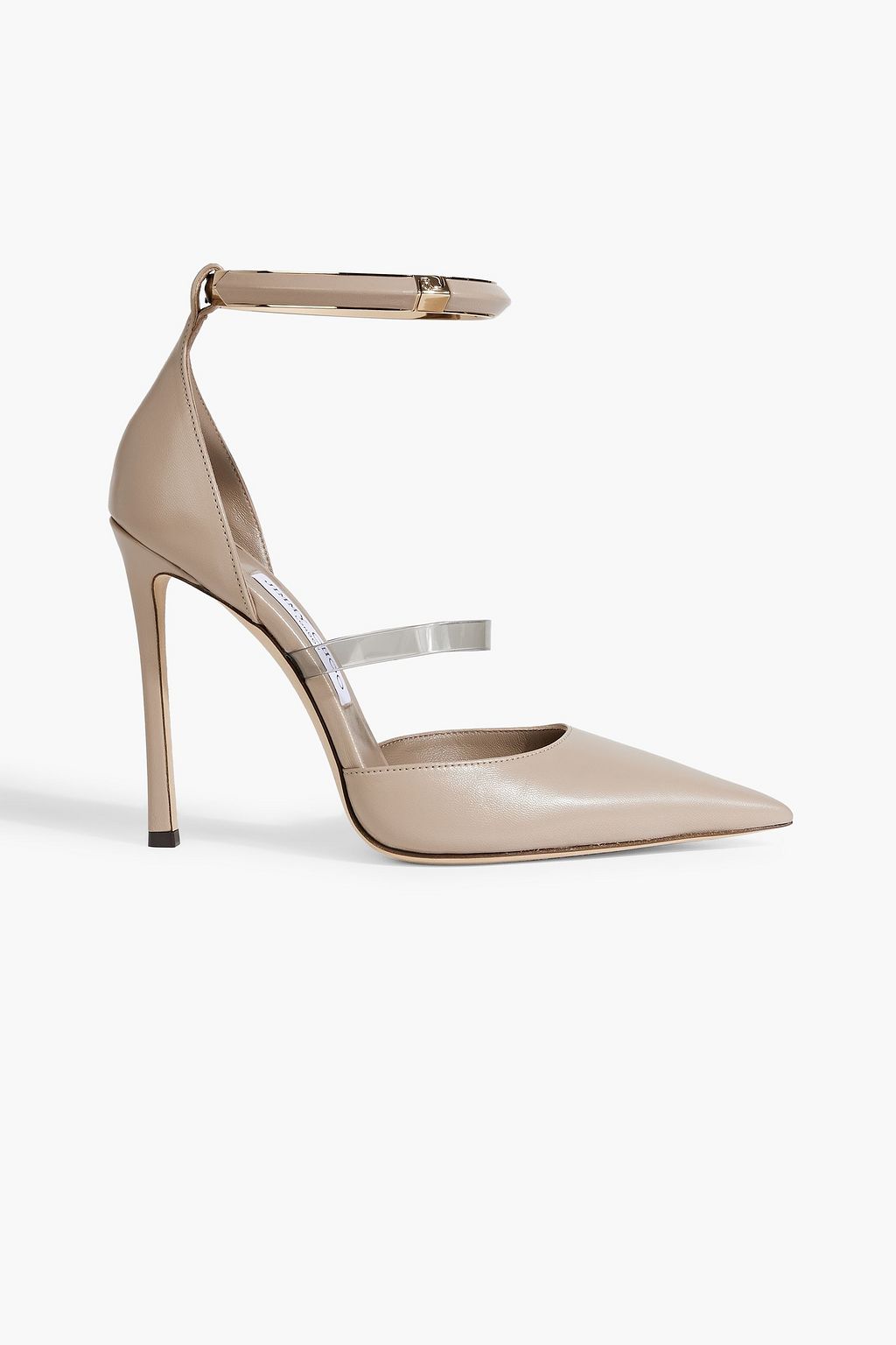 JIMMY CHOO Dreece 110 PVC and leather pumps | THE OUTNET