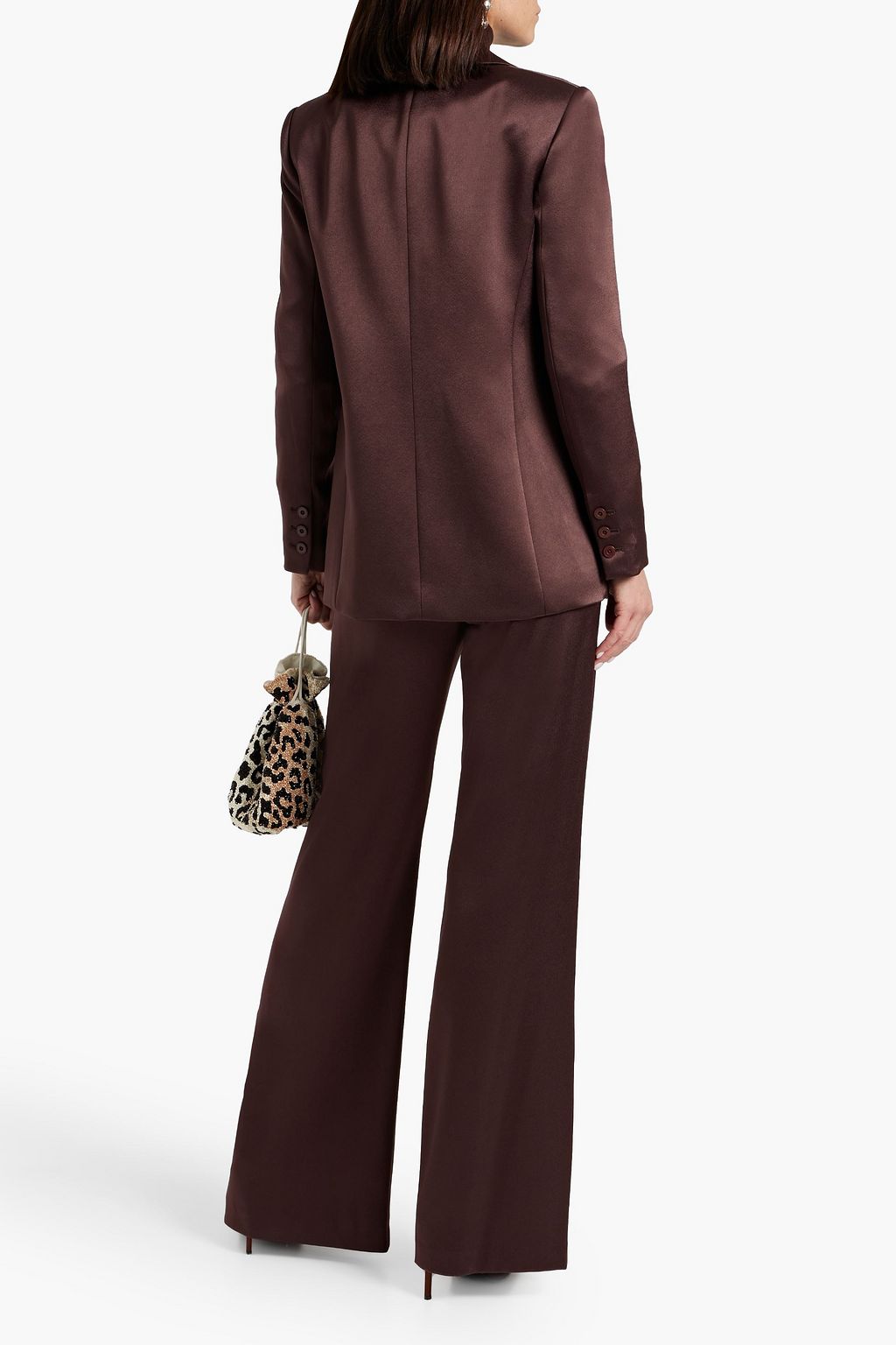 ALICE + OLIVIA Denny satin-crepe blazer