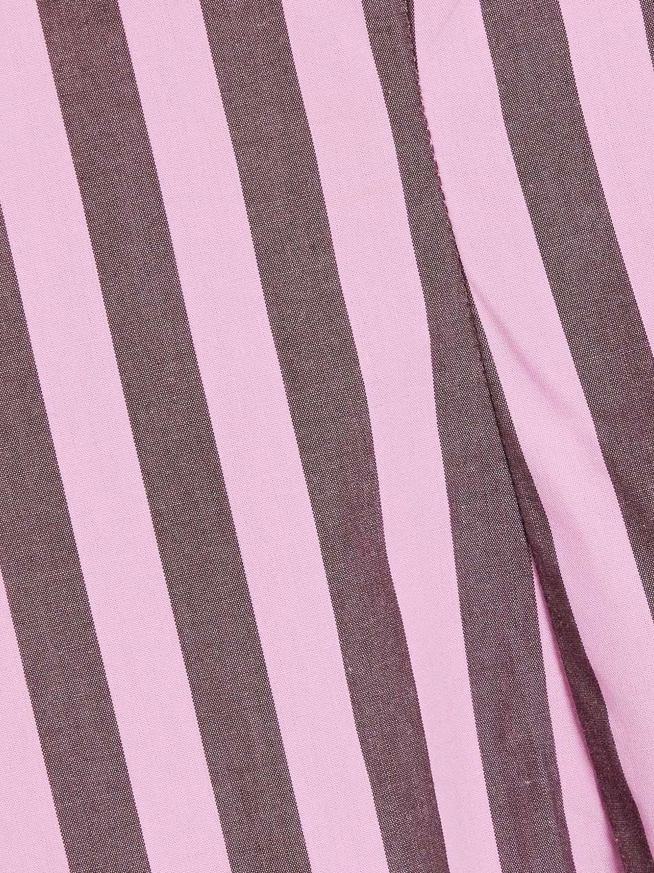 cutout striped cotton-poplin maxi dress