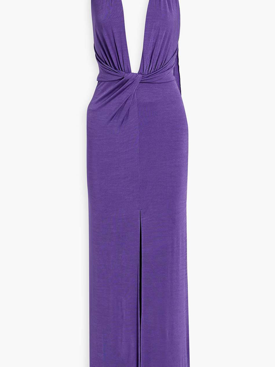 resse twist-front draped jersey gown
