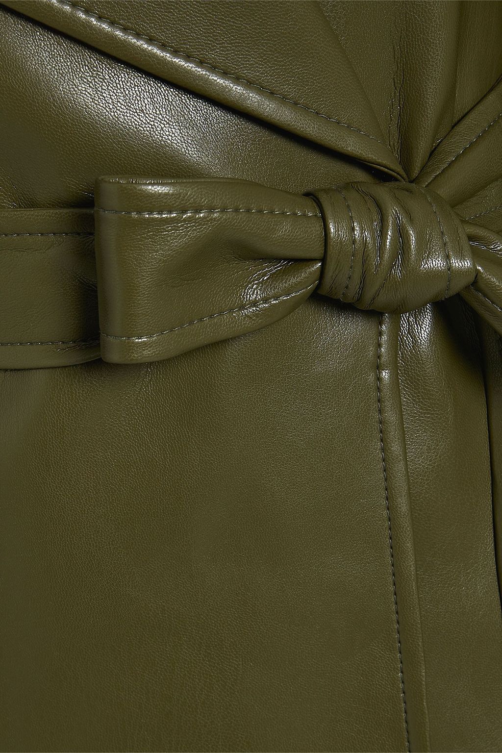 ALICE + OLIVIA Jarrett faux leather trench coat