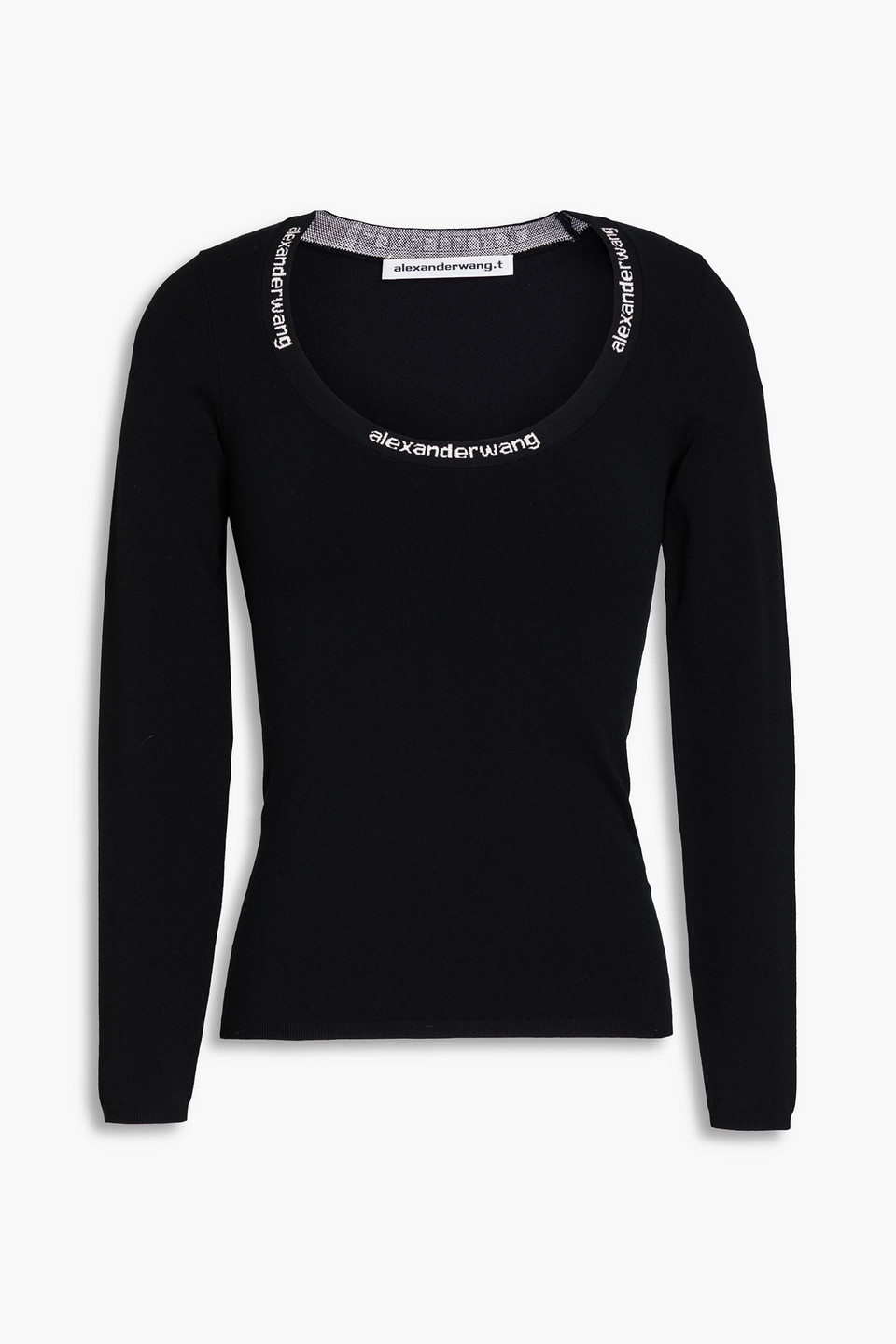 Alexander Wang T Stretch-knit Top In Black