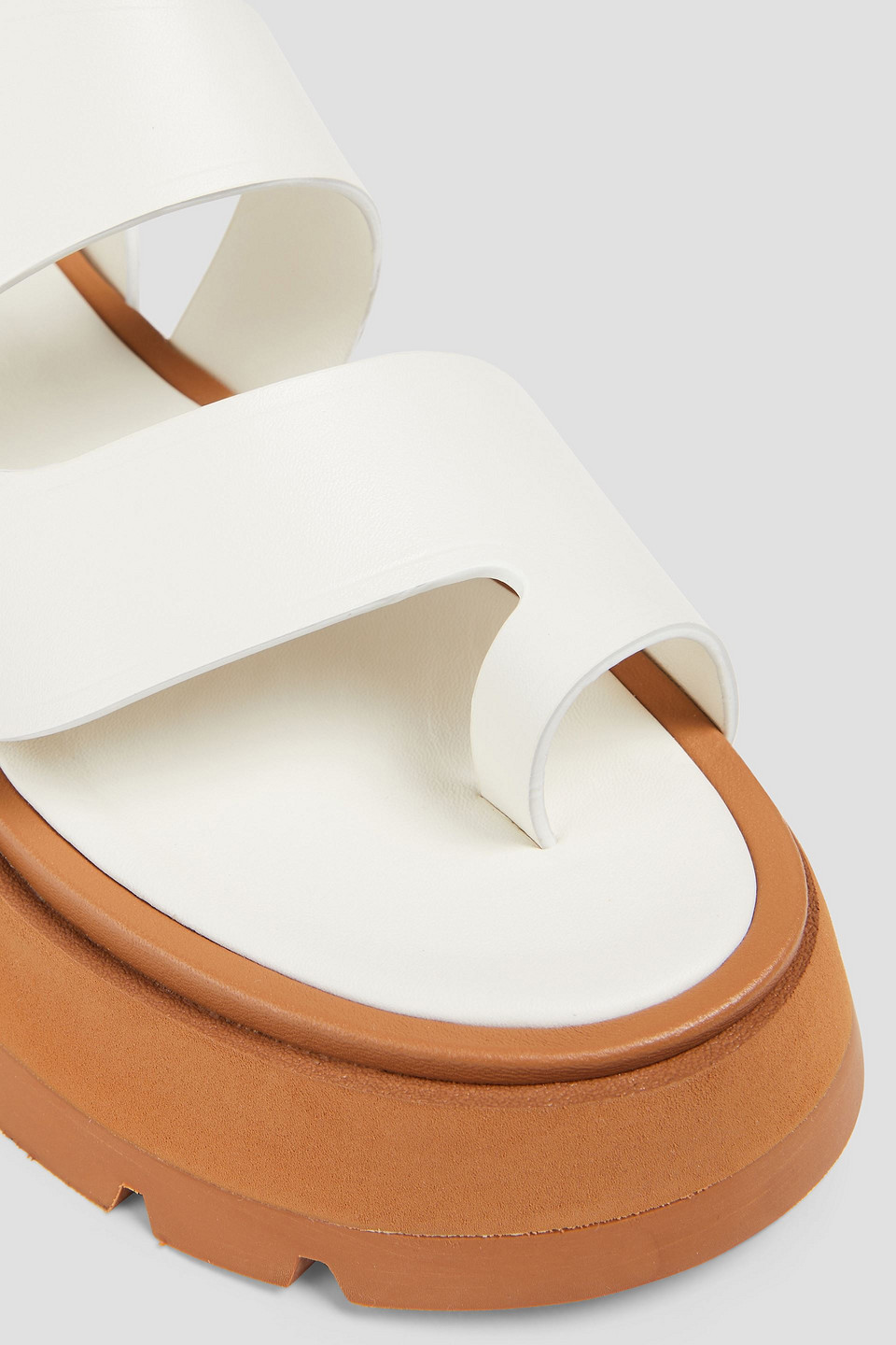 3.1 Phillip Lim Wave Leather Lug-sole Sandals In Off-white