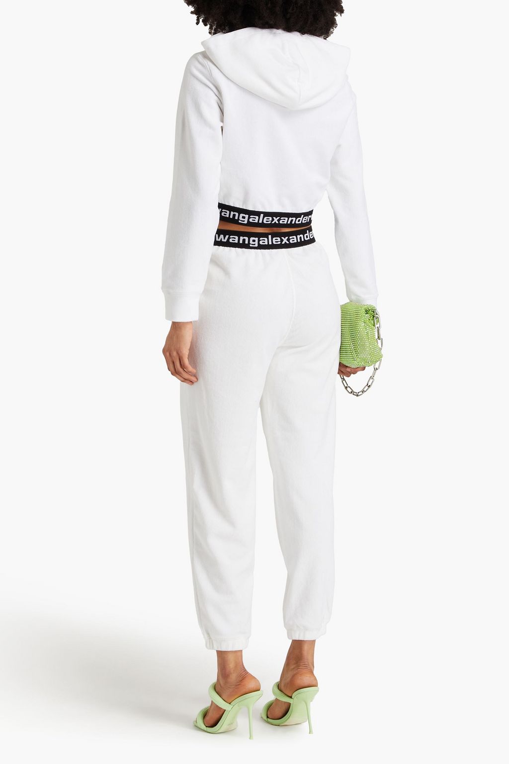 ALEXANDERWANG.T Stretch cotton-blend corduroy track pants