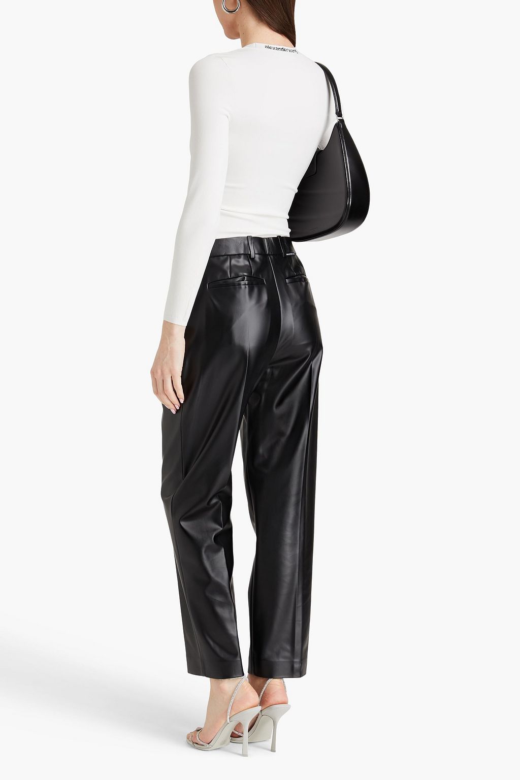 ALEXANDERWANG.T بلوزة مصنوعة من نسيج بحبكة مطاطية