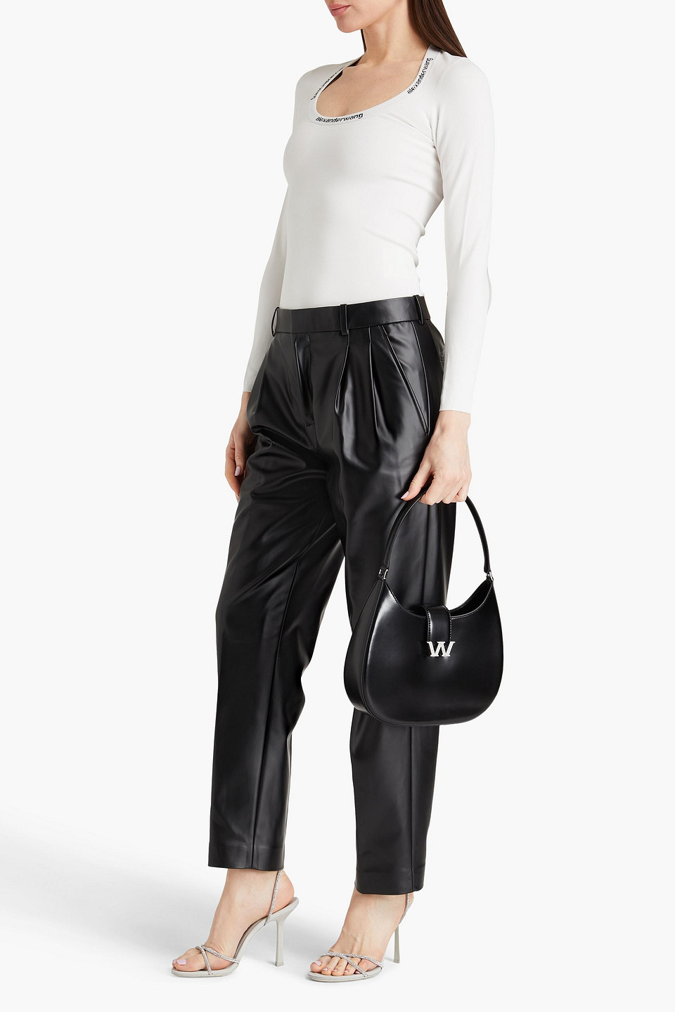  Alexanderwang.t - Stretch-knit Top - White - Xs 