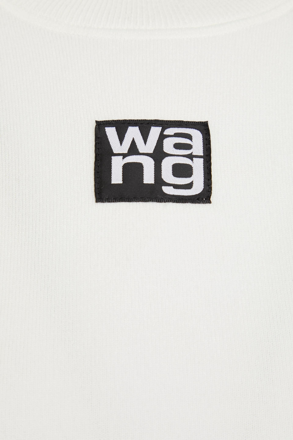 Alexander Wang T Printed Jersey Top In White