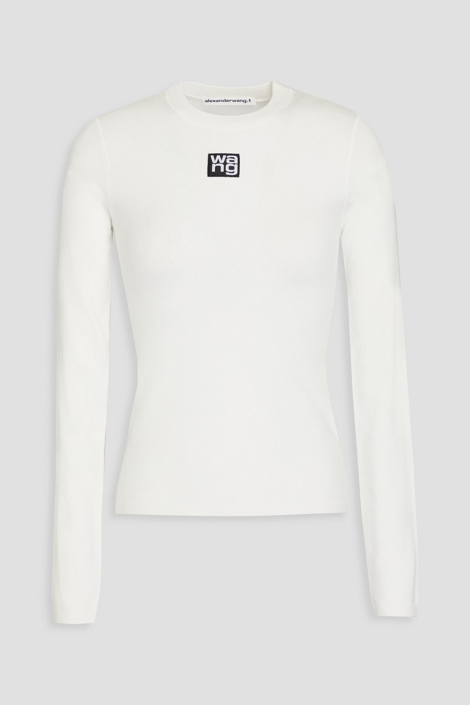 Alexander Wang T Printed Jersey Top In White