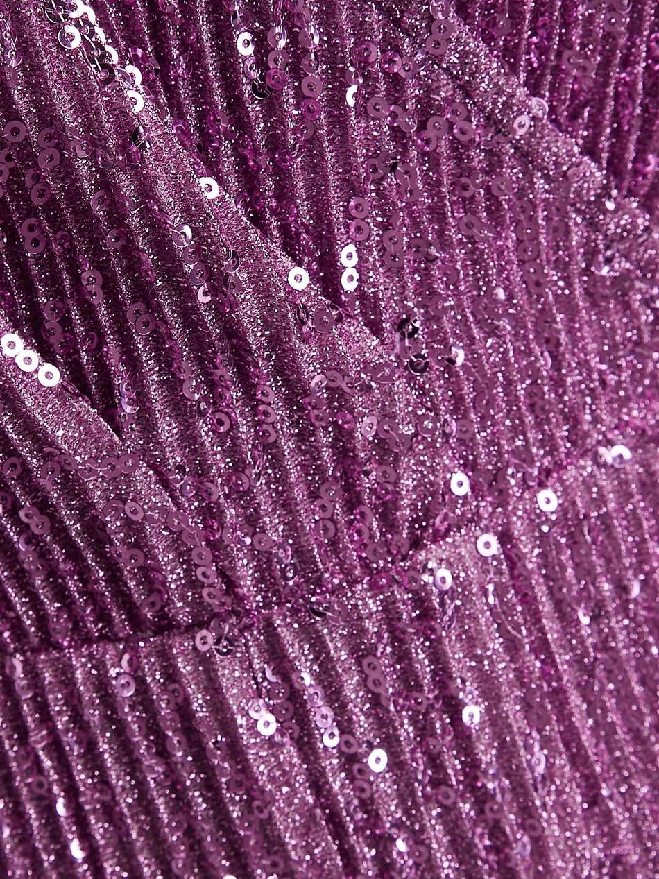 noella sequined lamé-jersey mini dress