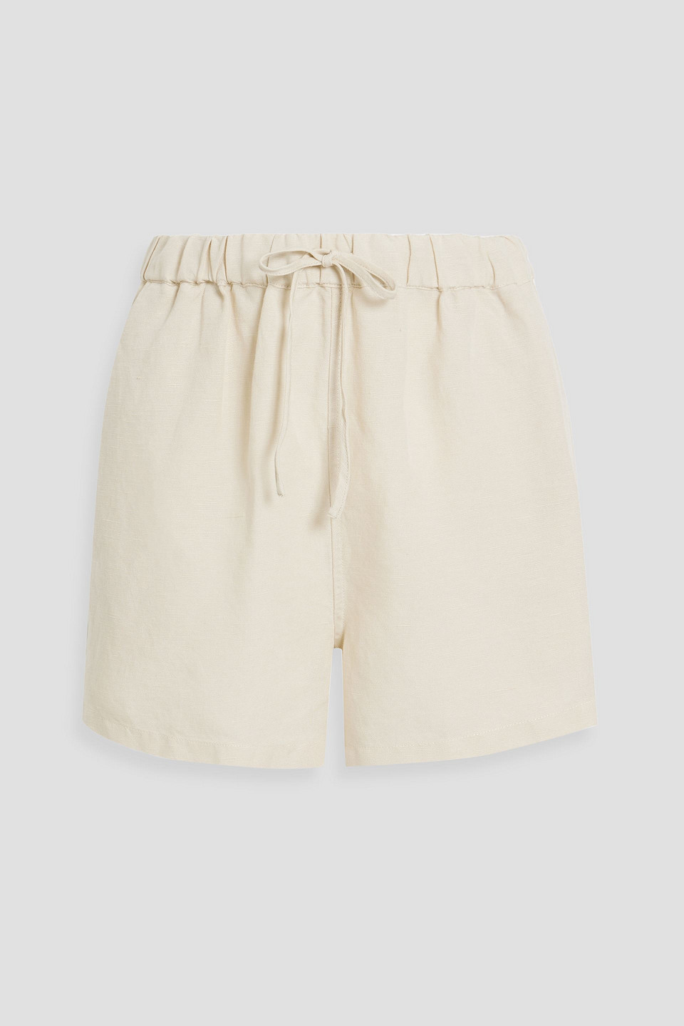 Onia Linen And Lyocell-blend Shorts In Ecru