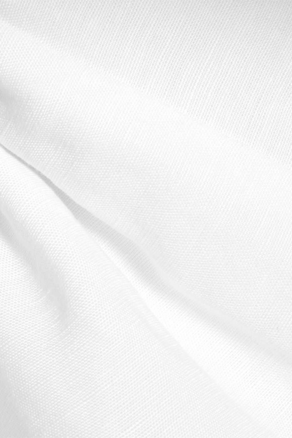 ONIA Cutout linen and Lyocell-blend halterneck mini dress