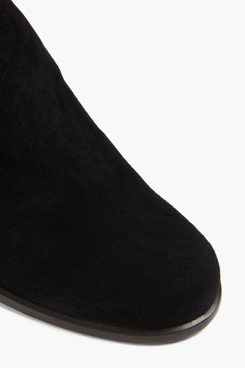 STUART WEITZMAN بوت بطول الكاحل "تانسي" من الشامواه وميكرو ستريتش مقاس 65