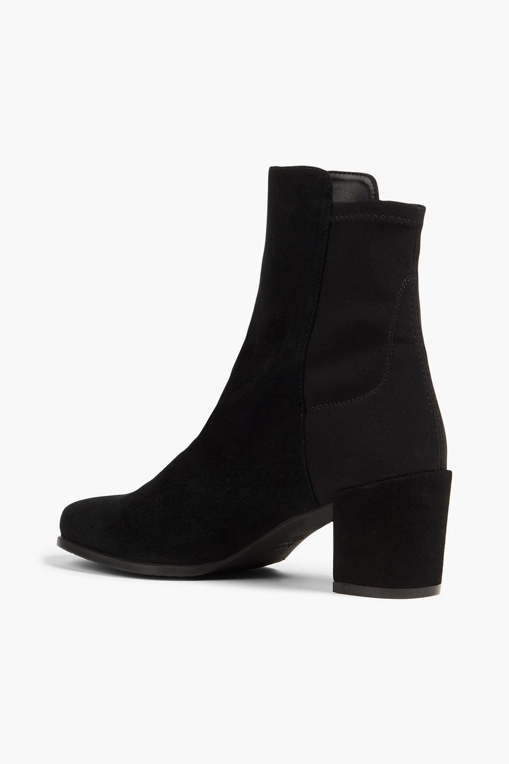 STUART WEITZMAN بوت بطول الكاحل "تانسي" من الشامواه وميكرو ستريتش مقاس 65