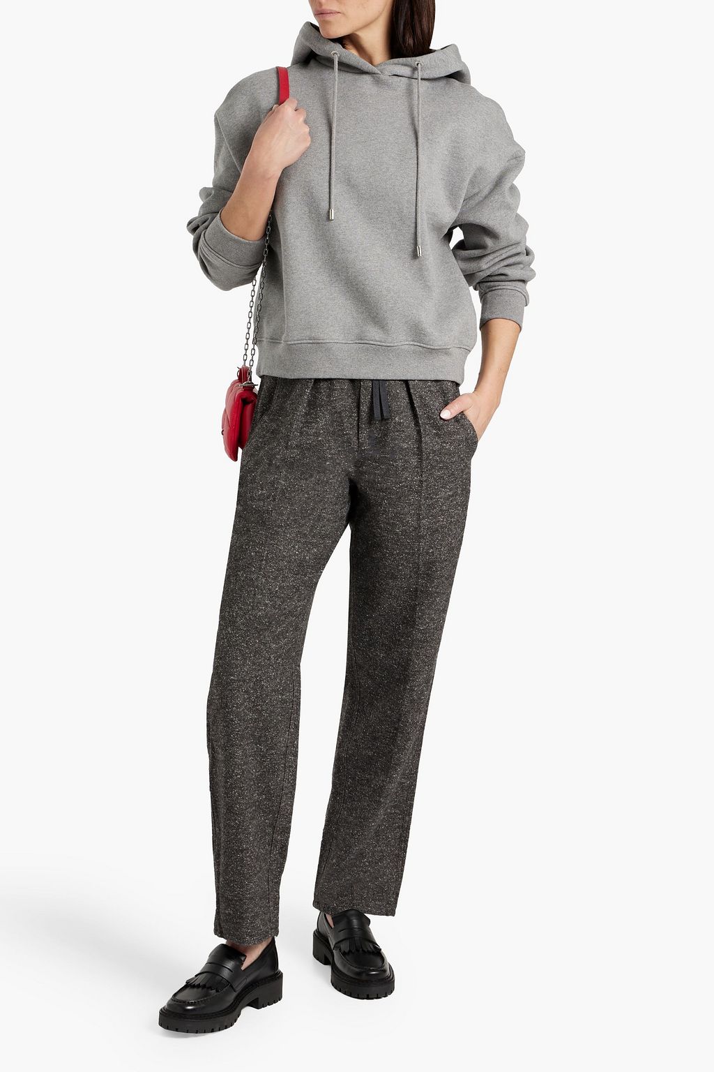 MARANT ÉTOILE Miroki cotton-blend tweed tapered pants