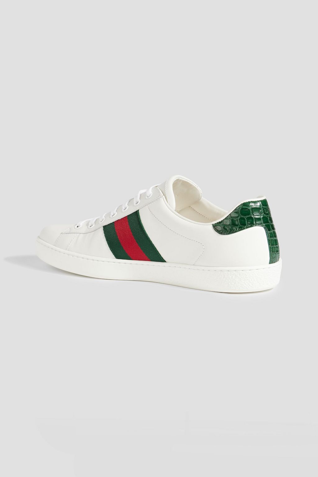 GUCCI Ace striped leather sneakers