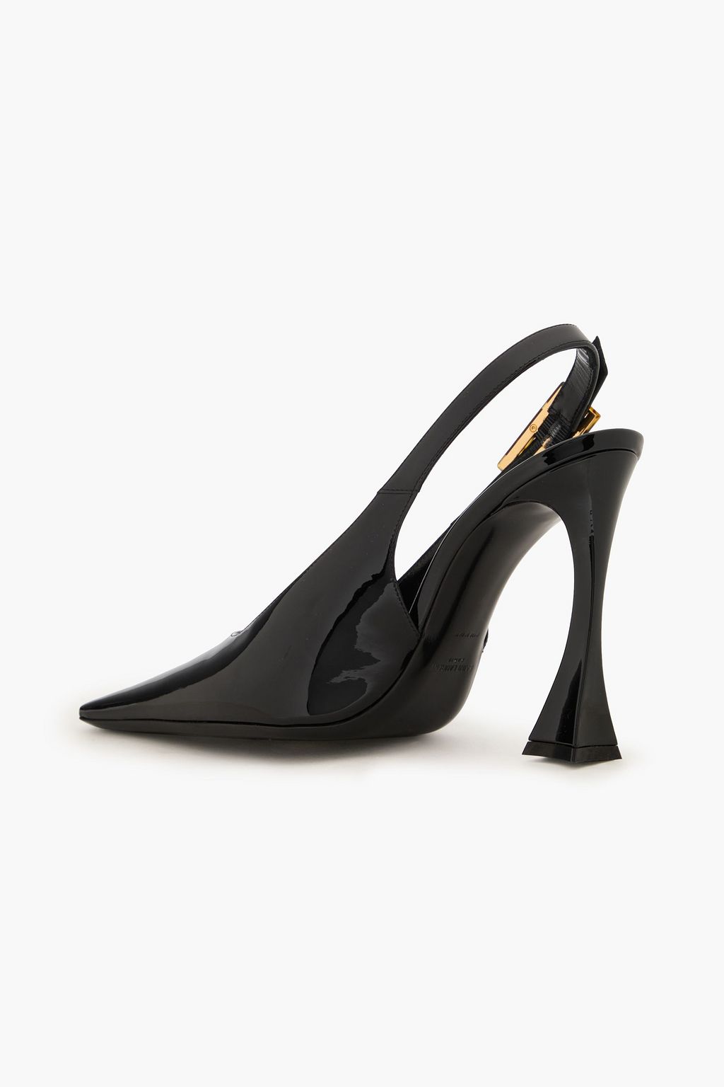 SAINT LAURENT Slingback-Pumps aus Lackleder