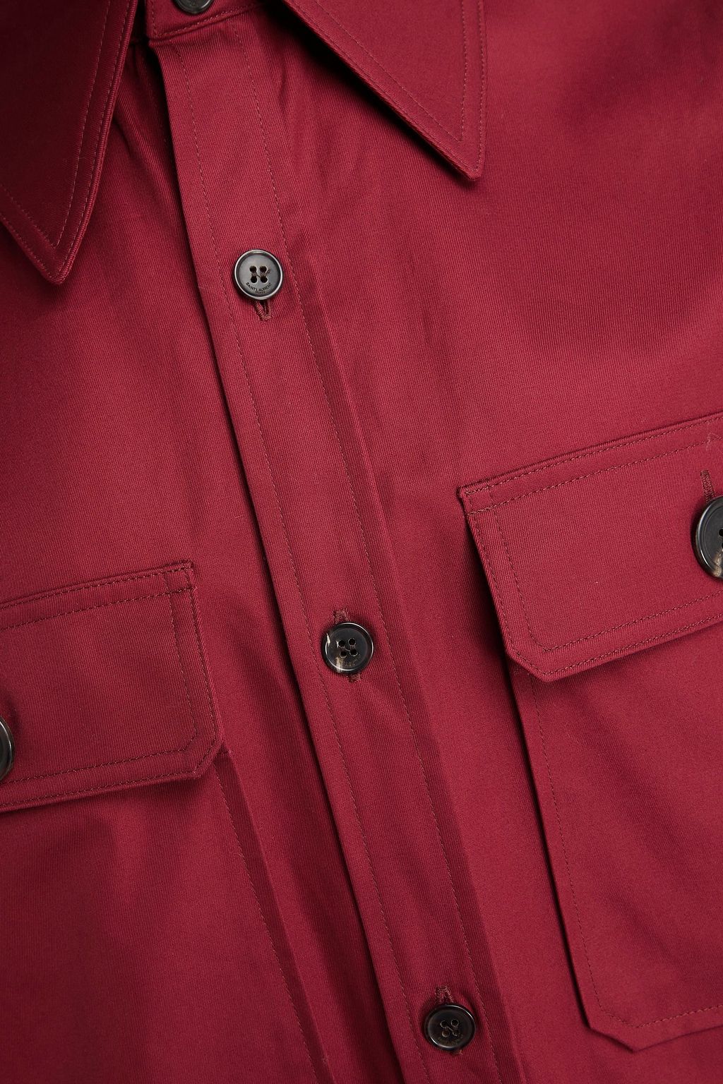 SAINT LAURENT Cotton-twill shirt