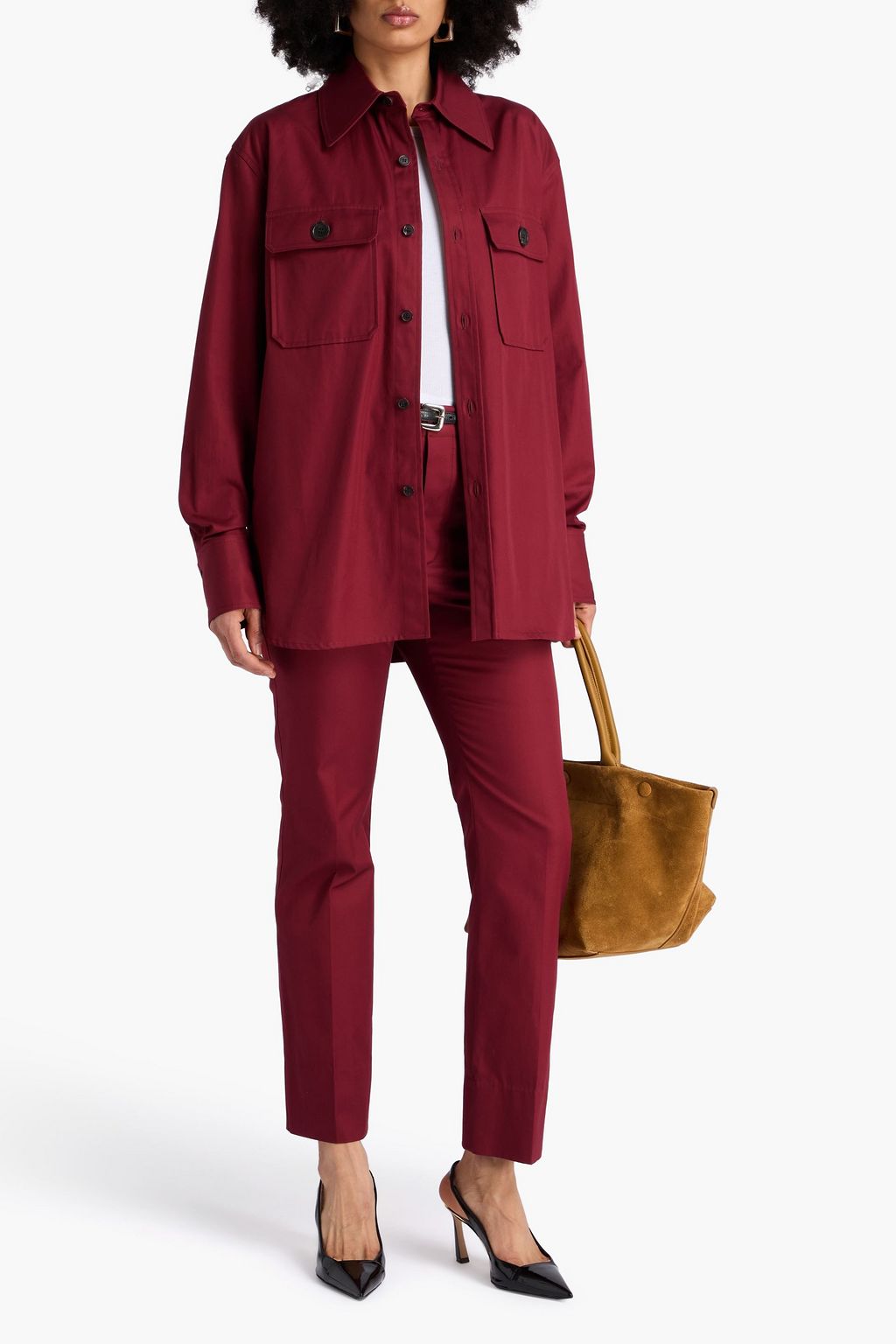 SAINT LAURENT Cotton-twill shirt
