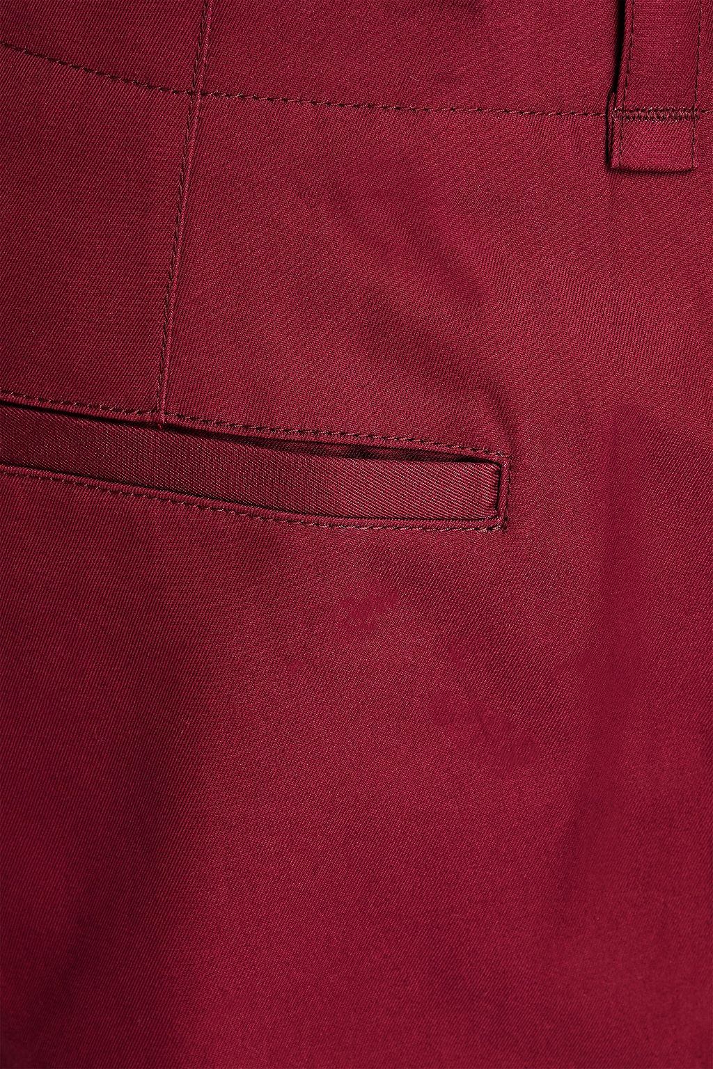 SAINT LAURENT Cotton-twill straight-leg pants