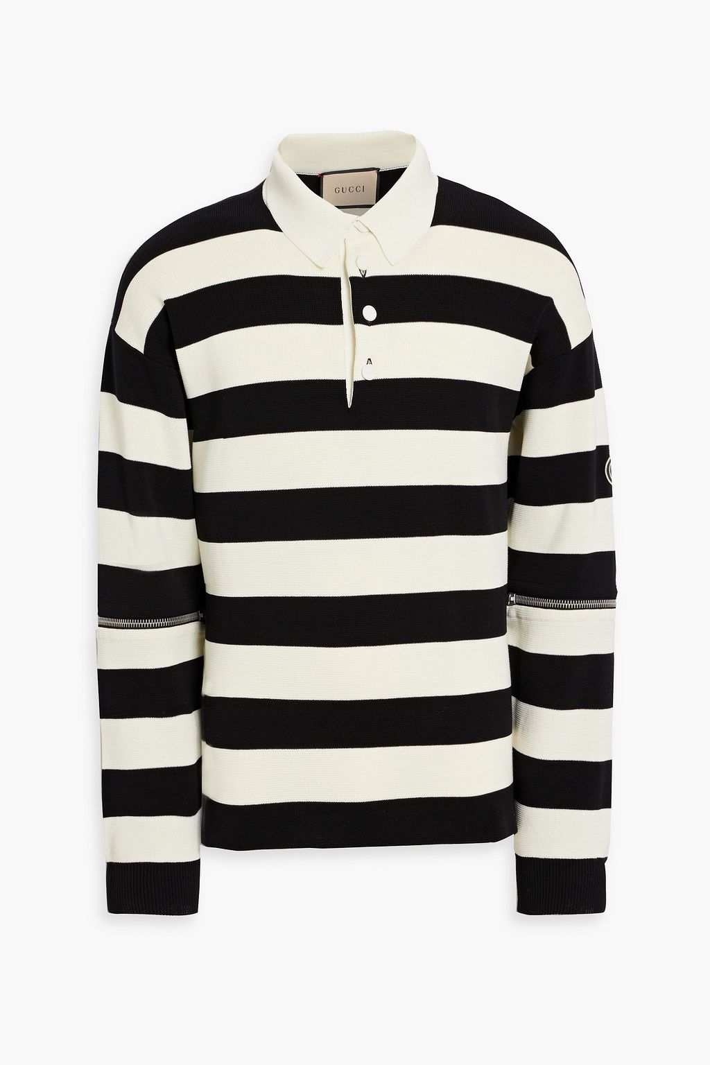 Striped Cotton-Piqué Polo Shirt