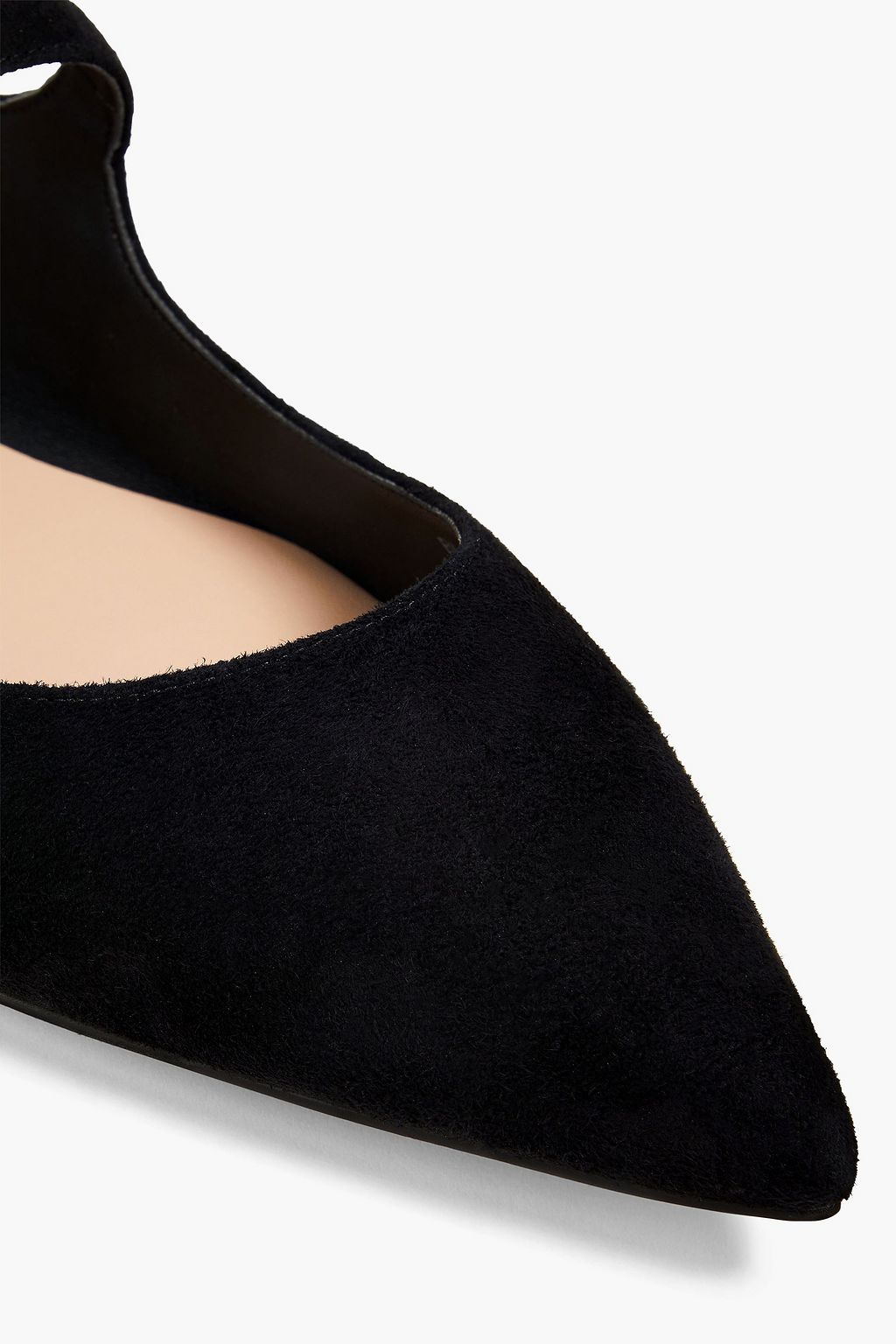 STUART WEITZMAN Dazzle suede point-toe flats