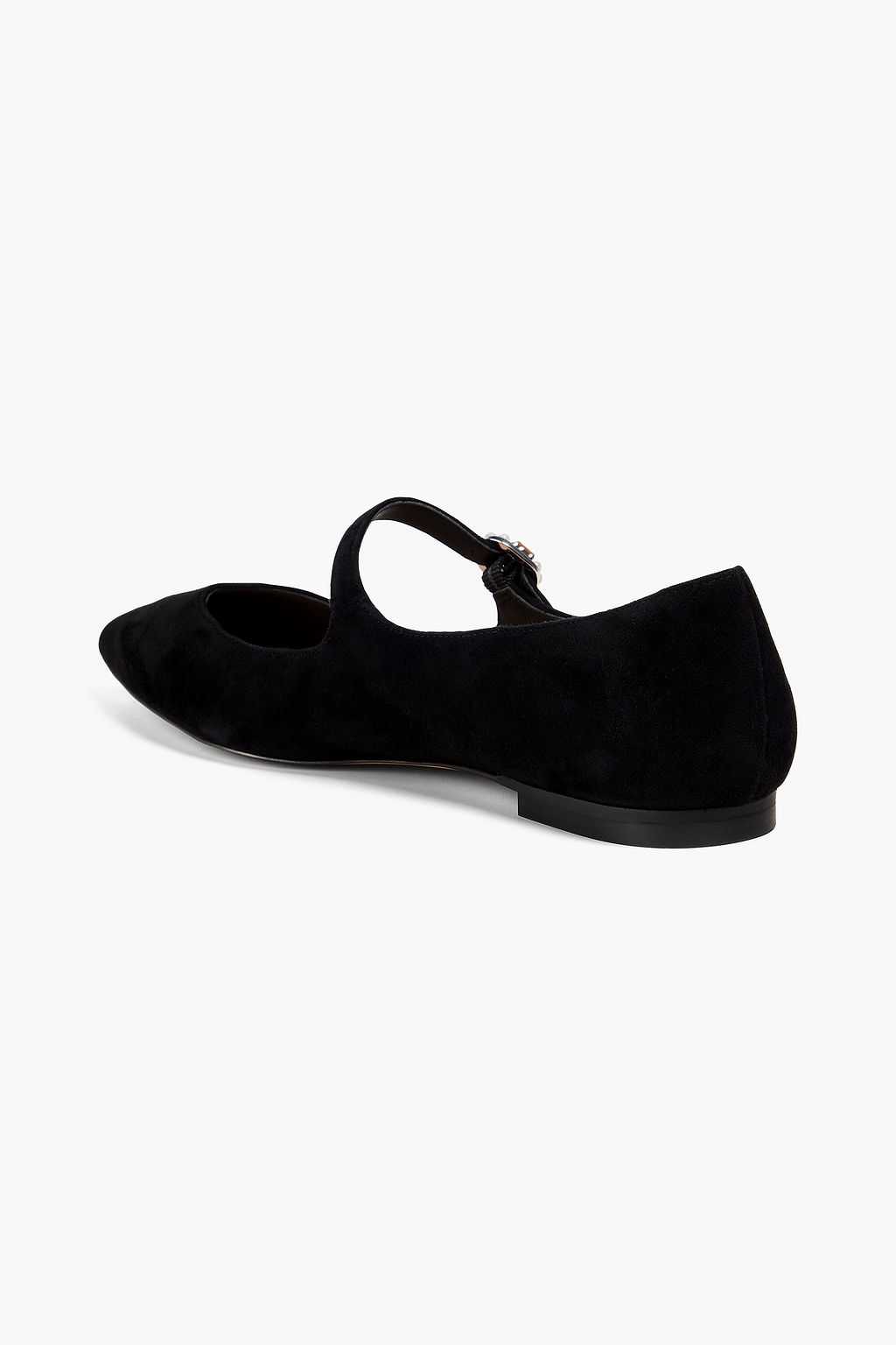 STUART WEITZMAN Dazzle suede point-toe flats