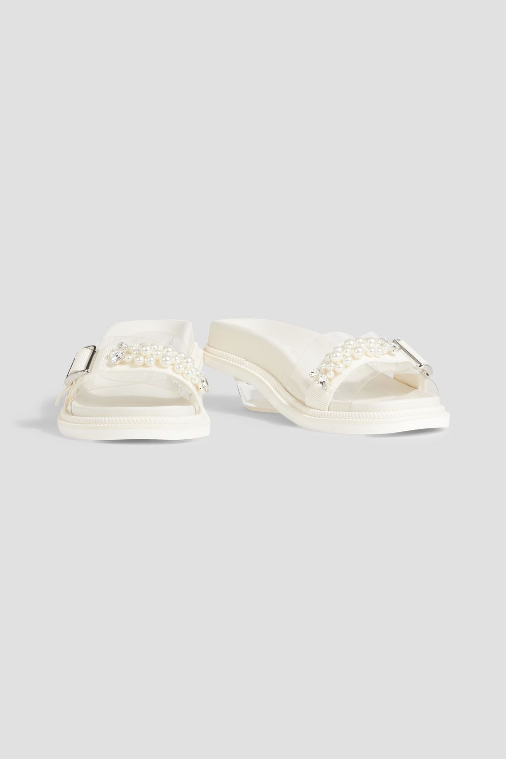 SIMONE ROCHA Embellished PVC mules | THE OUTNET SIMONE ROCHA Embellished PVC mules | THE OUTNET
